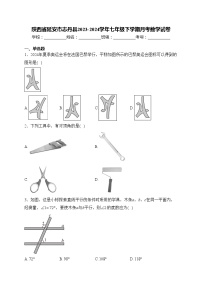 陕西省延安市志丹县2023-2024学年七年级下学期月考数学试卷(含答案)