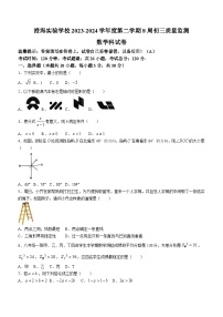 广东省汕头市澄海实验学校2023-2024学年九年级下学期第二次月考数学试题(无答案)