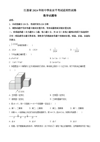 2024年江西省金溪县一中中考一模数学试题（原卷版+解析版）