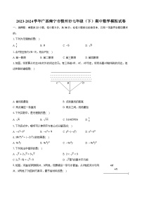 2023-2024学年广西南宁市横州市七年级（下）期中数学模拟试卷（含解析）