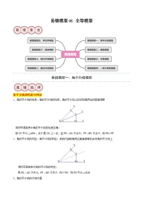 易错模型01 全等模型（八大易错分析+变式训练+易错题通关）-备战2024中考数学考试易错题