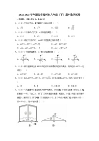 2022-2023学年湖北省随州市八年级（下）期中数学试卷