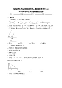 江西省新余市渝水区北京师范大学新余附属学校2023-2024学年七年级下学期月考数学试卷(含答案)