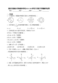 重庆市西南大学附属中学校2023-2024学年八年级下学期数学试卷(含答案)