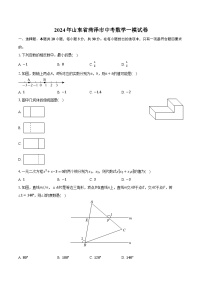 2024年山东省菏泽市中考数学一模试卷（含解析）