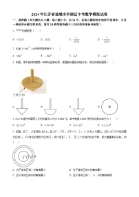 2024年江苏省盐城市亭湖区中考数学模拟预测题（原卷版+解析版）