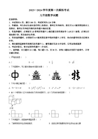 2024年山东省济宁市微山县一模数学模拟试题（原卷版+解析版）