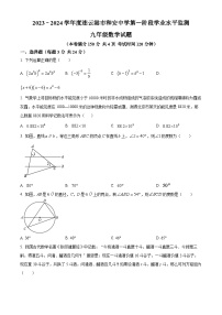 江苏省连云港市和安中学2023-2024学年九年级下学期4月月考数学试题（原卷版+解析版）