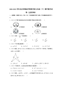 2020-2021学年北京市海淀区育英学校七年级（下）期中数学试卷（五四学制）