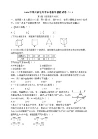 2024年四川省达州市中考数学模拟试卷（一）