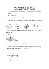 重庆市北碚区西南大学附属中学校2023-2024学年九年级下学期3月月考数学试卷(含答案)