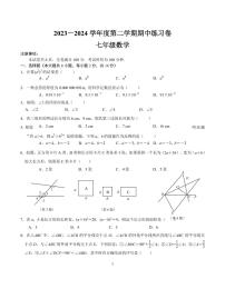 江苏南京联合体2024年七年级下学期期中练习数学试题+答案