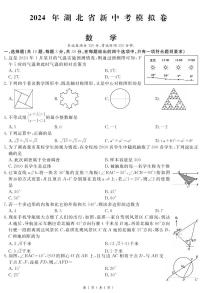 2024年湖北省十堰市实验中学中考数学模拟+试卷