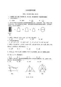 2024年陕西省西安高新区第三初级中学九年级中考四模数学试卷