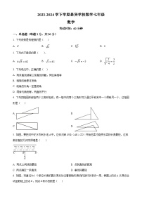 广东省江门市第一中学景贤学校2023-2024学年七年级下学期月考数学试题（原卷版+解析版）