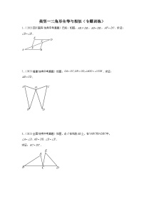 题型四 多边形证明 类型一三角形全等与相似（专题训练）-中考数学二轮复习满分冲刺题型突破（全国通用）