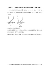 题型九 二次函数综合题 类型七 二次函数与直角三角形有关的问题（专题训练）-中考数学二轮复习满分冲刺题型突破（全国通用）