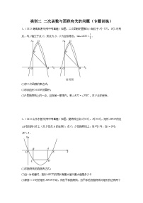 题型九 二次函数综合题 类型三 二次函数与面积有关的问题25题（专题训练）-中考数学二轮复习满分冲刺题型突破（全国通用）