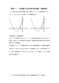 题型九 二次函数综合题 类型十一 二次函数与正方形有关的问题（专题训练）-中考数学二轮复习满分冲刺题型突破（全国通用）