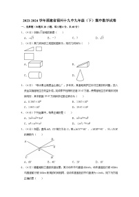 2023-2024学年福建省福州十九中九年级（下）期中数学试卷