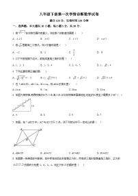 广东省惠州市惠阳区惠阳中山中学2023-2024学年八年级下学期第一次月考数学试题（原卷版+解析版）