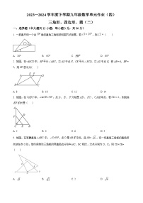 山东省临沂市罗庄区临沂册山中学2023-2024学年九年级下学期第一次月考数学试题（原卷版+解析版）