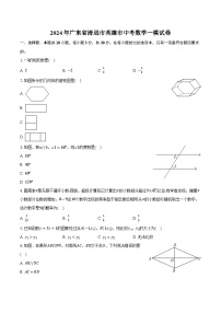 2024年广东省清远市英德市中考数学一模试卷（含解析）