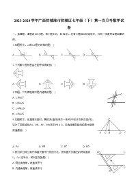 2023-2024学年广西防城港市防城区七年级（下）第一次月考数学试卷（含解析）