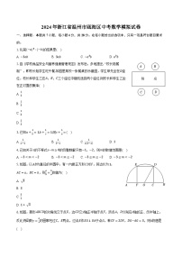 2024年浙江省温州市瓯海区中考数学模拟试卷（含解析）