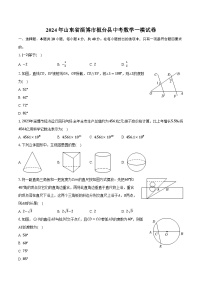 2024年山东省淄博市桓台县中考数学一模试卷（含解析）
