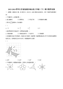 2023-2024学年江苏省盐城市响水县八年级（下）期中数学试卷（含解析）