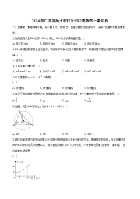2024年江苏省扬州市仪征市中考数学一模试卷（含解析）