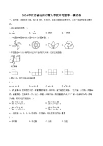 2024年江苏省扬州市树人学校中考数学一模试卷（含解析）