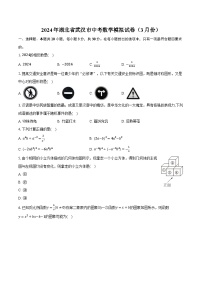 2024年湖北省武汉市中考数学模拟试卷（3月份）（含解析）