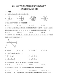 浙江省杭州市钱学森学校2022-2023学年八年级下学期期中数学试题（原卷版+解析版）