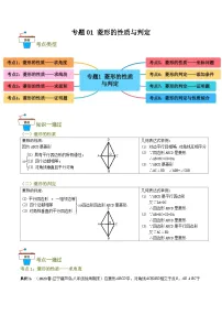 专题01 菱形的性质与判定(知识串讲+8大考点)-九年级数学上册重难考点一遍过(北师大版)