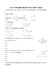 2024年甘肃省陇南市康县部分学校中考数学一模试卷(含解析）