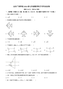 广东省汕尾市陆丰市广东省陆丰市定壮广信学校2023-2024学年七年级下学期第一次月考数学试题（原卷版+解析版）