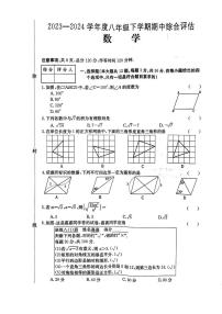 河北省邢台市多校2023—2024学年下学期八年级数学期中考试试卷