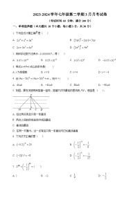 山西省太原市晋源区长兴南街学校2023-2024学年七年级下学期月考数学试题（原卷版+解析版）