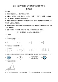 黑龙江省哈尔滨市华山乡中学2023-2024学年七年级下学期期中考试数学试题C（原卷版+解析版）