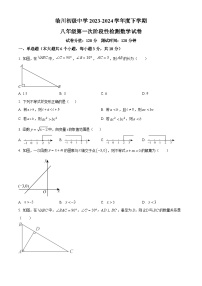 江西省抚州市临川中阳初级中学2023-2024学年八年级下学期第一次月考数学试题（原卷版+解析版）