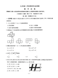 辽宁省鞍山市立山区2024届九年级下学期2月月考数学试卷(含答案)