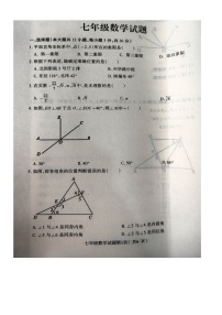 河北省保定市蠡县2023-2024学年七年级下学期期中考试数学试卷（图片版，无答案）