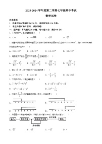 安徽省合肥市部分学校2023-2024学年七年级下学期期中数学试题