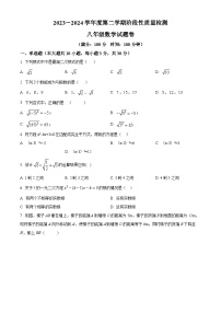 安徽省合肥市蜀山区琥珀教育集团2023-2024学年八年级下学期期中数学试题（原卷版+解析版）