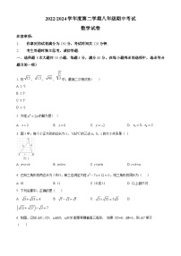 安徽省合肥市瑶海区2023-2024学年八年级下学期期中数学试题（原卷版+解析版）