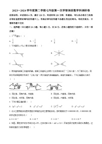 广东省佛山市南海区桂城街道灯湖初级中学2023-2024学年七年级下学期第一次月考数学试题（原卷版+解析版）