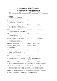 广西壮族自治区贺州市八步区2022-2023学年七年级下学期期中数学试卷(含答案)