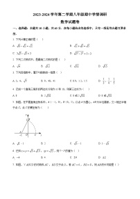 安徽省芜湖市无为市2023-2024学年八年级下学期期中数学试题（原卷版+解析版）